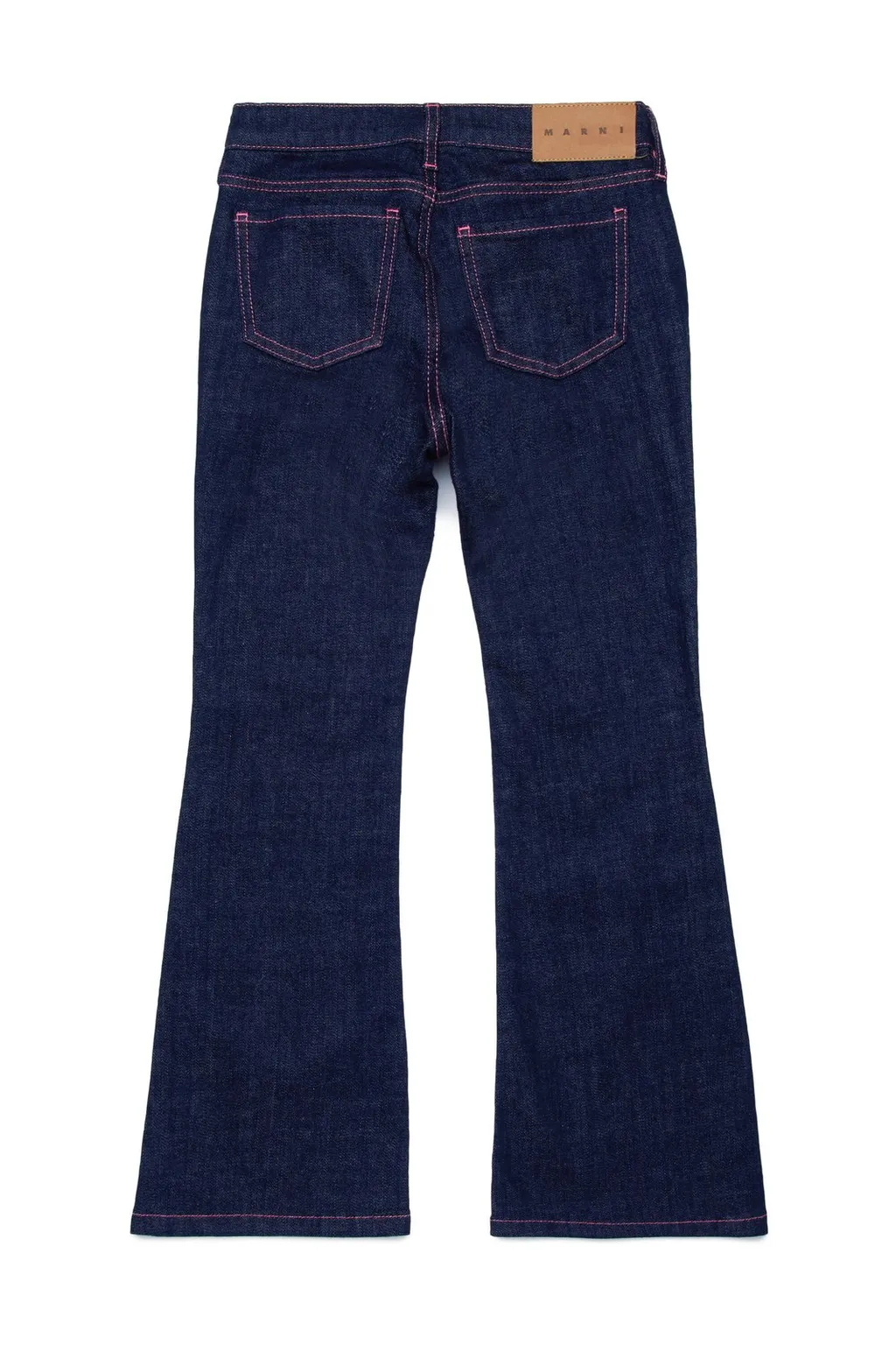 Marni Kids Logo Patch Flared Jeans