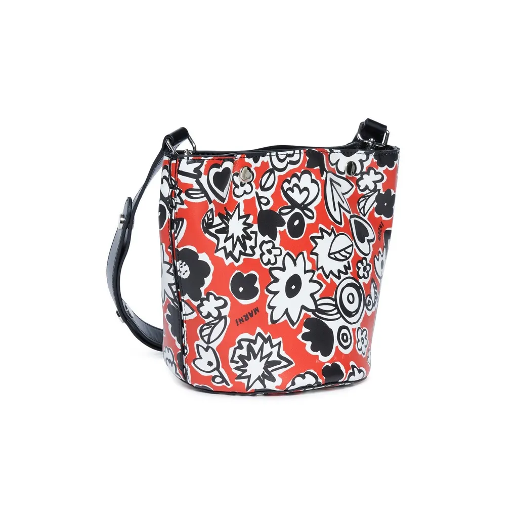 Marni Kids All-Over Printed Top Handle Bag