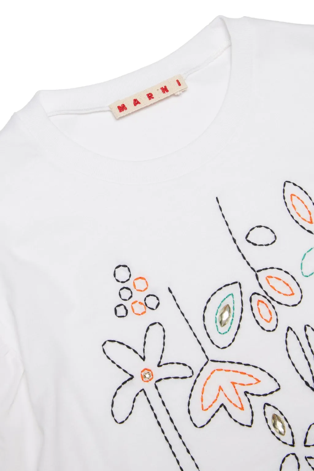 Marni Kids Embellished Crewneck T-Shirt