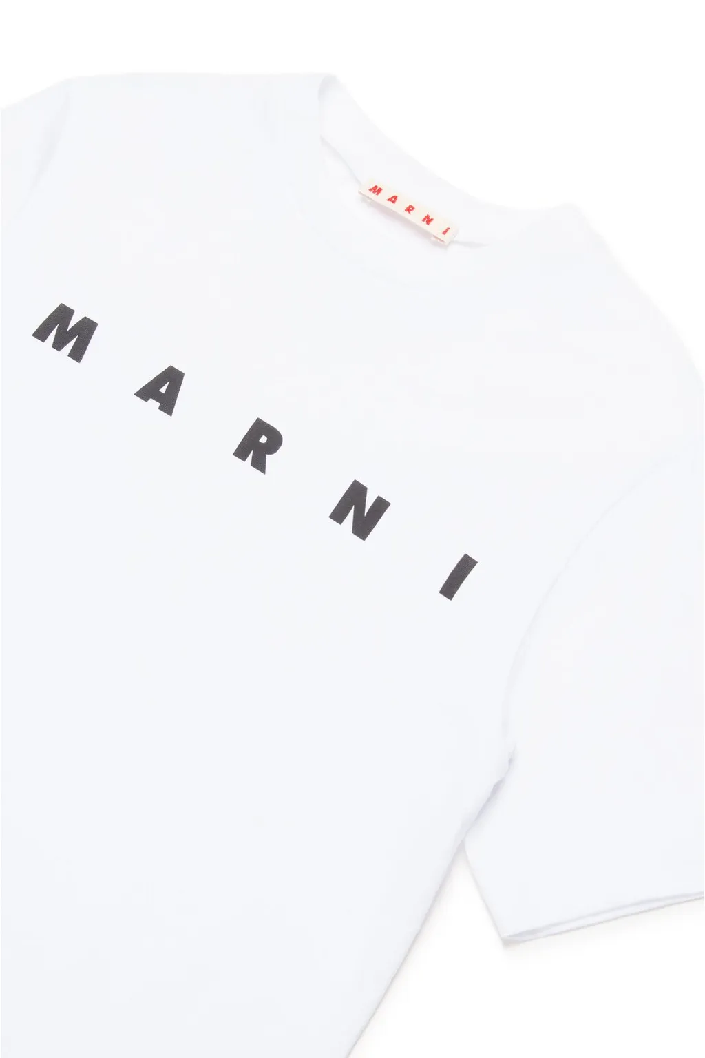 Marni Kids Logo-Printed Short Sleeved Crewneck T-Shirt