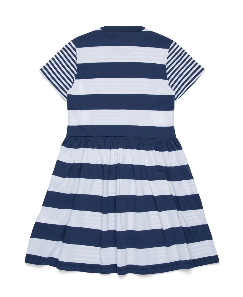 Max&Co. Kids Striped Crewneck Flared Dress
