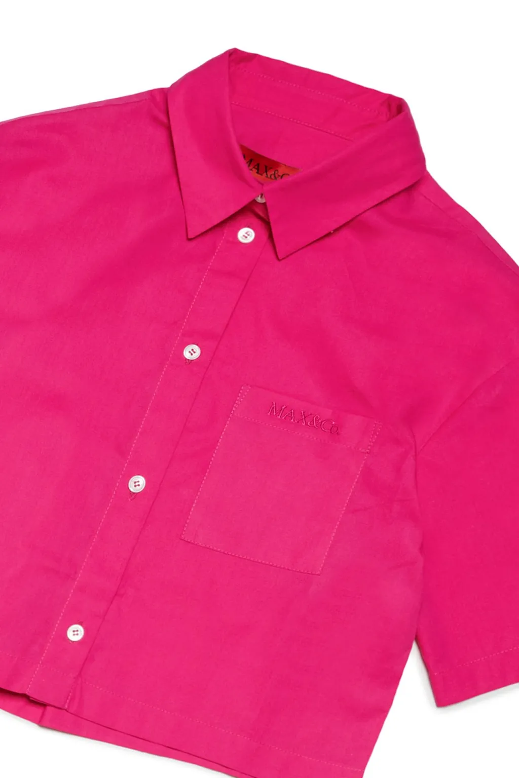 Max&Co. Kids Logo-Embroidered Short Sleeved Shirt
