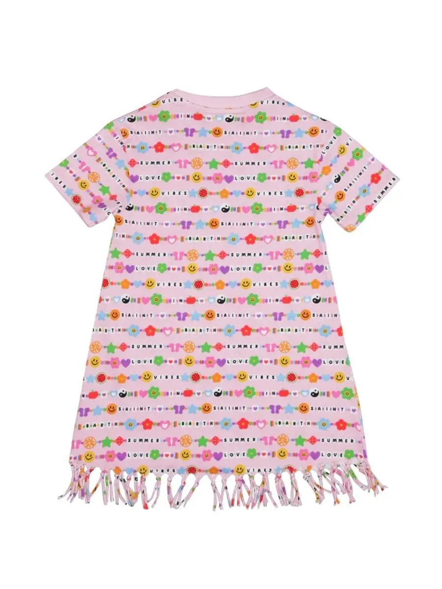 Mc2 Saint Barth Kids Abbey Fringe Dress