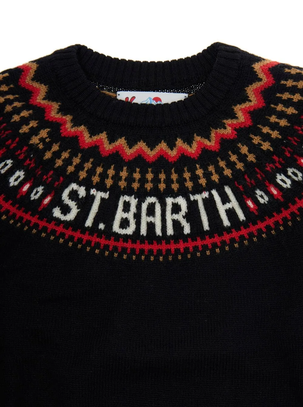 Mc2 Saint Barth Kids Geometric Crewneck Sweater