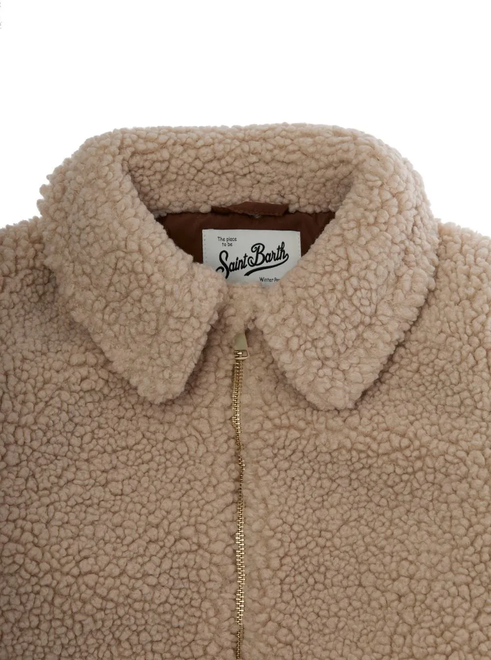 Mc2 Saint Barth Kids Logo Embroidered Coat