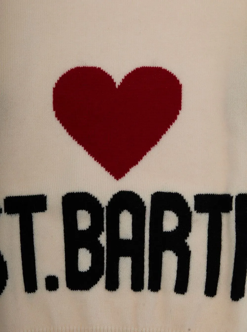 Mc2 Saint Barth Kids Heart Logo Knitwear