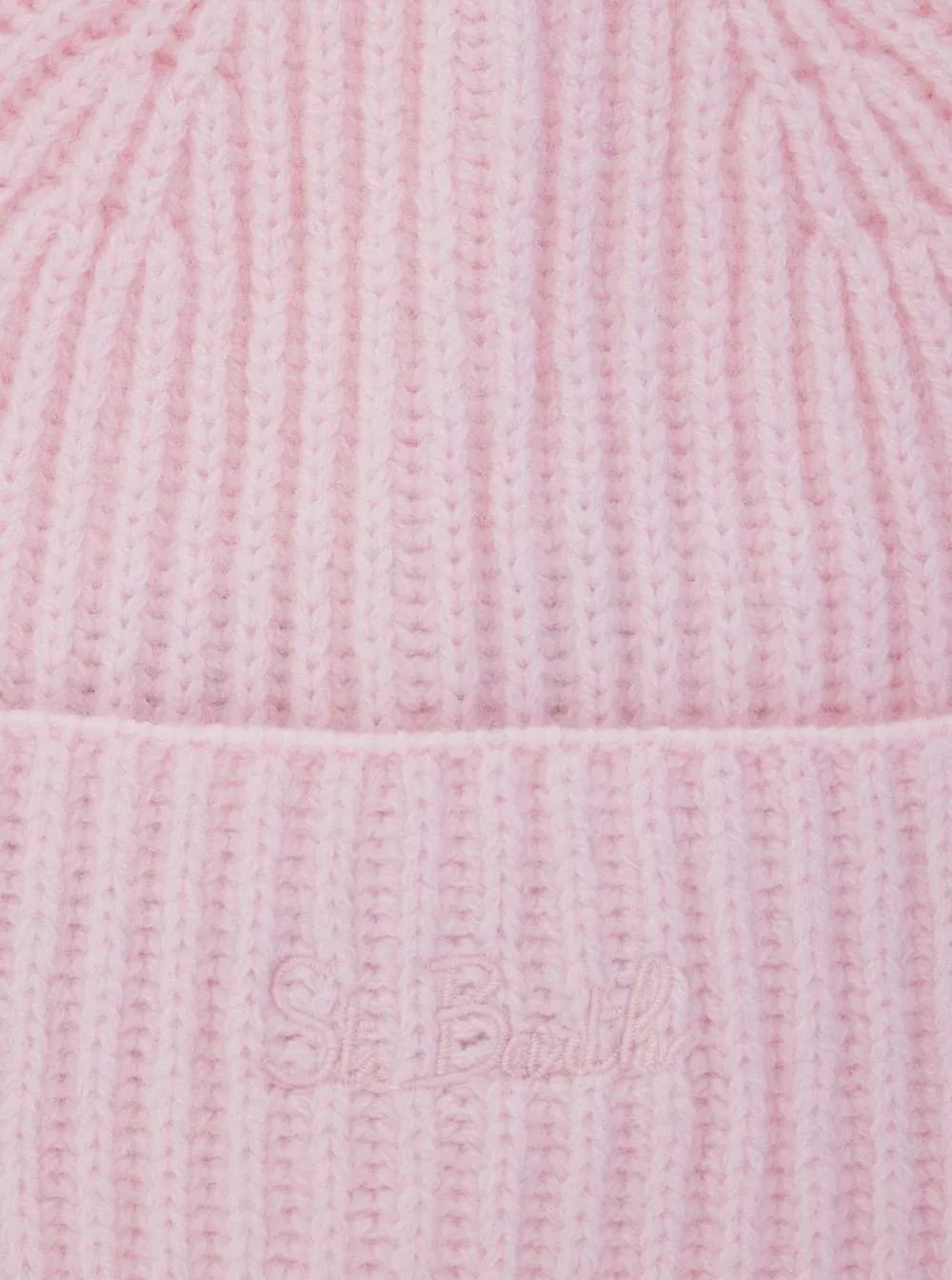 Mc2 Saint Barth Kids Ribbed Logo Beanie