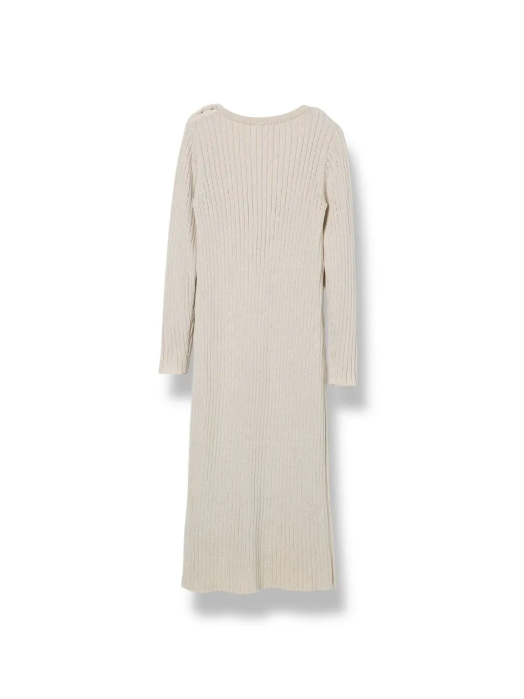 Michael Kors Kids Side Slit Ribbed Knit Maxi Dress