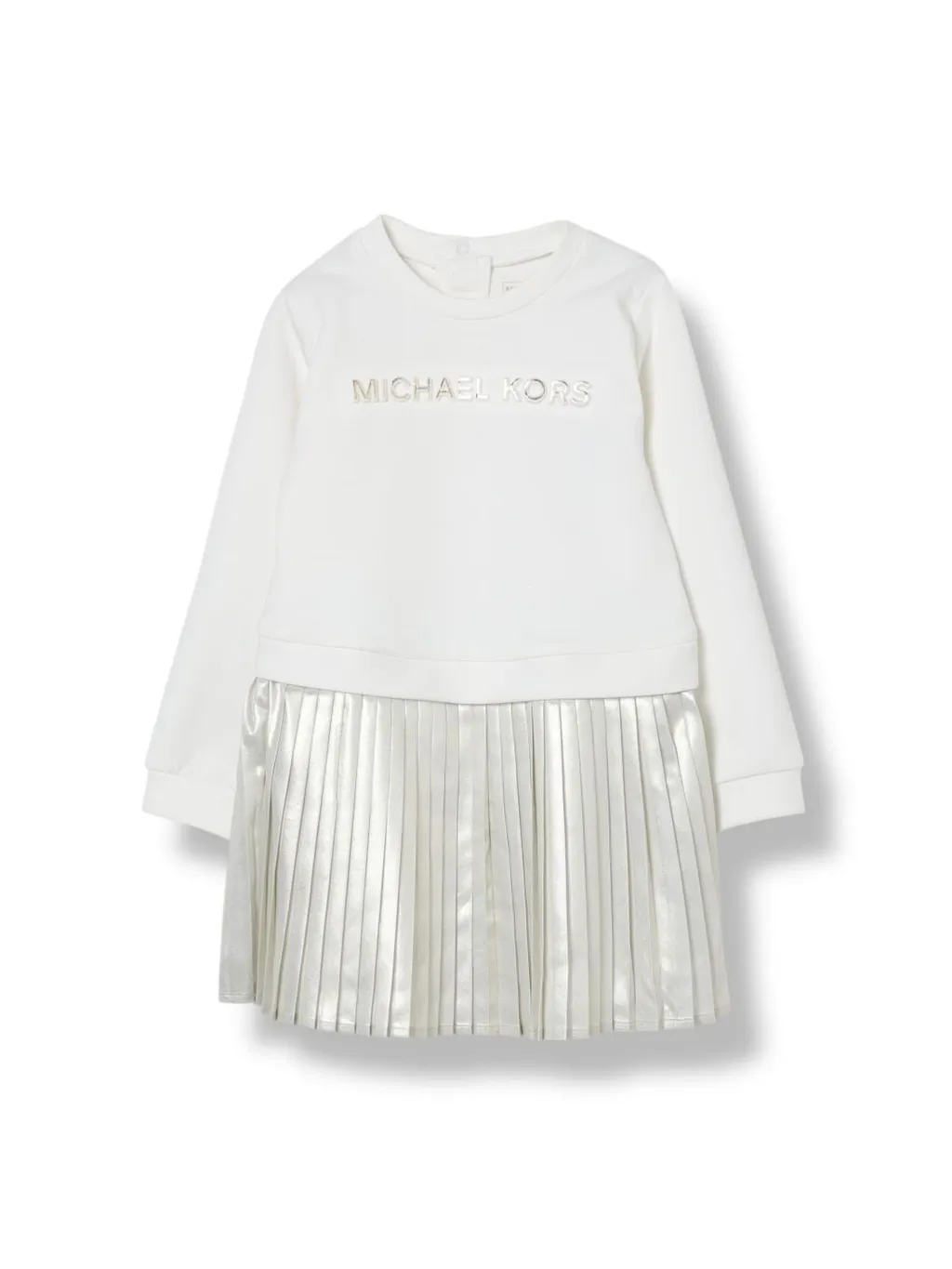 Michael Kors Kids Logo Detailed Pleated-Skirt Dress