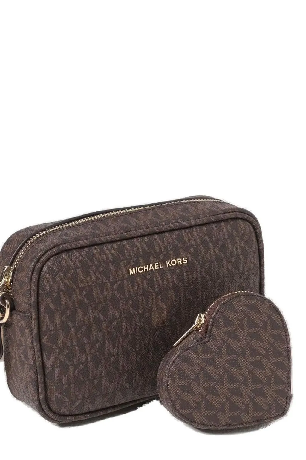 Michael Kors Kids Monogram Zipped Shoulder Bag