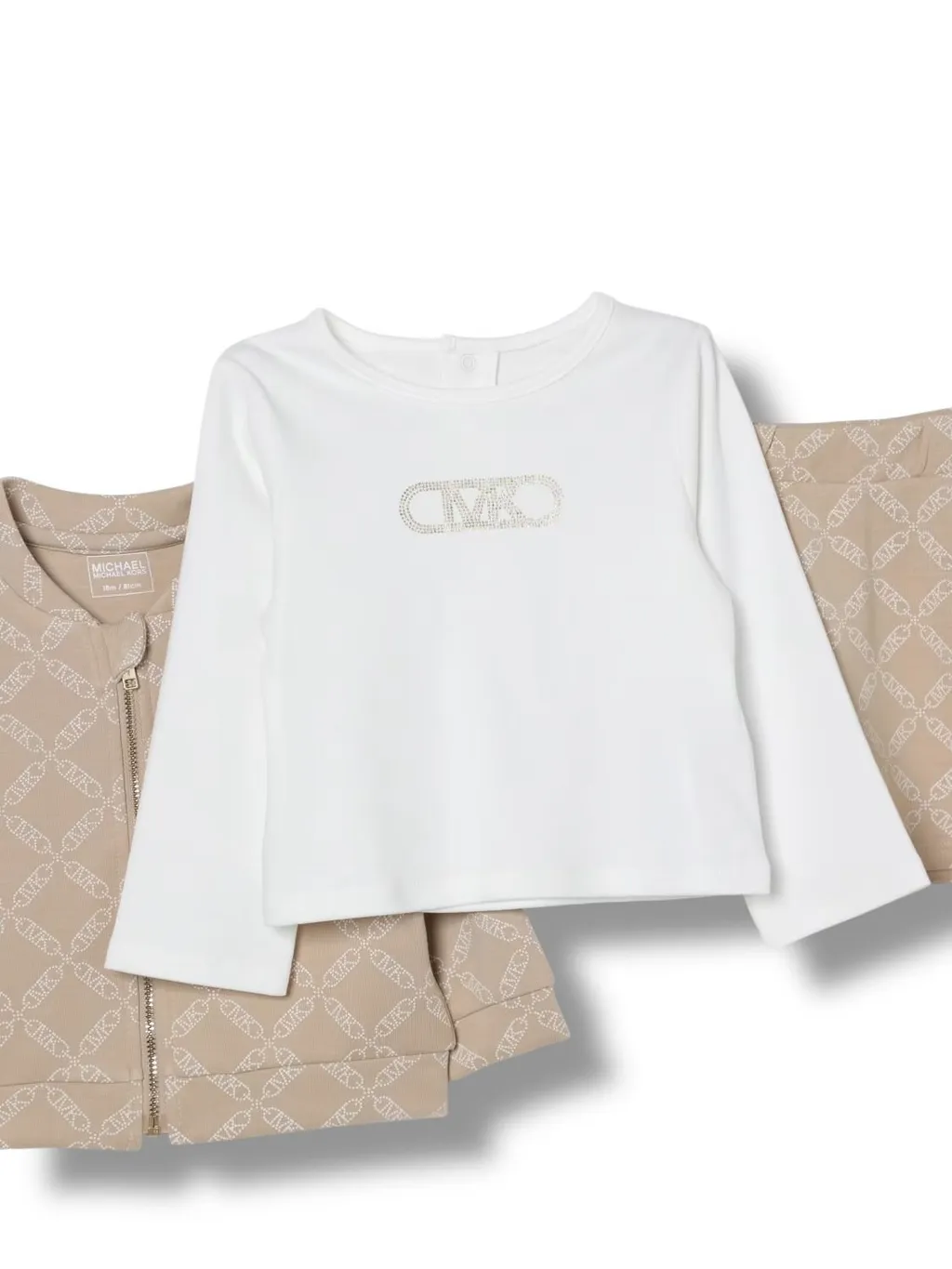 Michael Kors Kids Mk Empire-Pattern Skirt Set