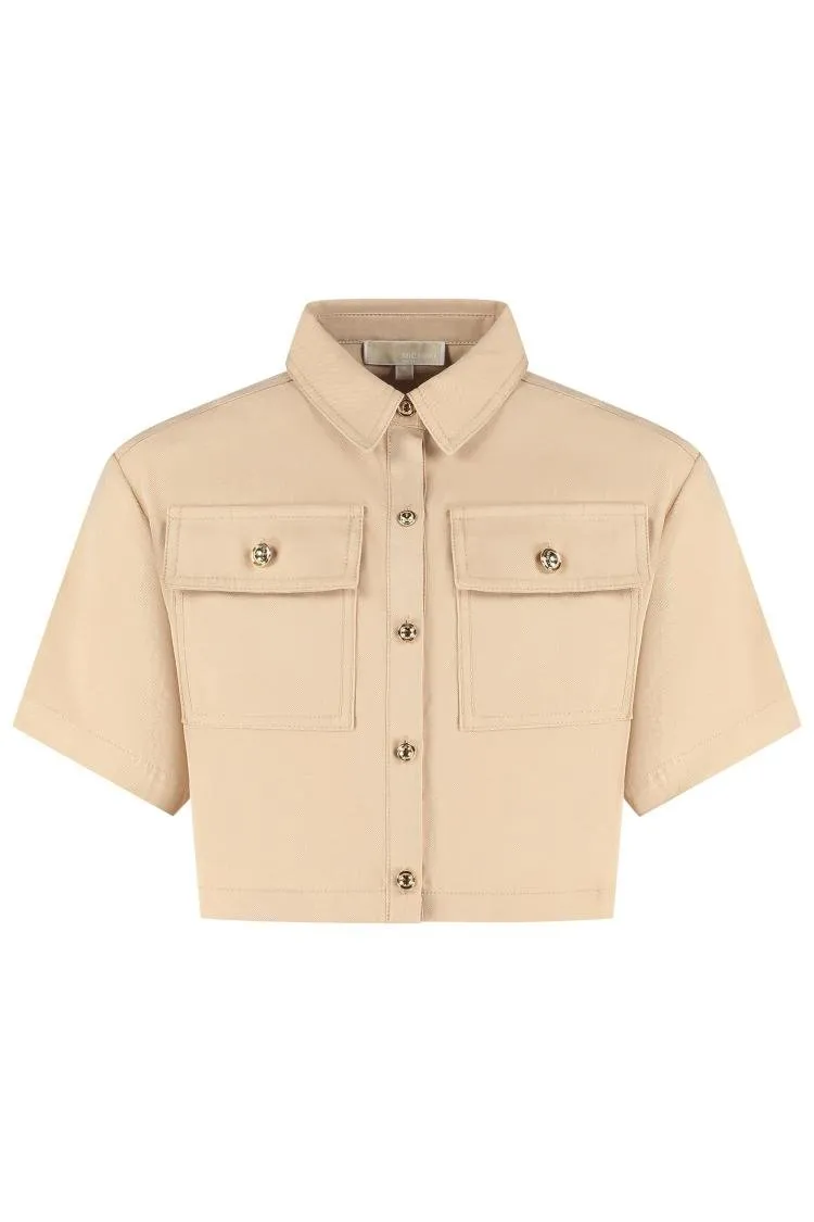Michael Kors Kids Short Sleeved Buttoned Shirt