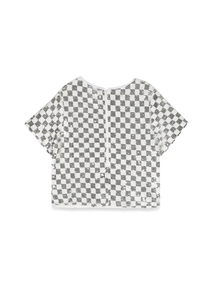 Michael Kors Kids Checkered Pattern Top