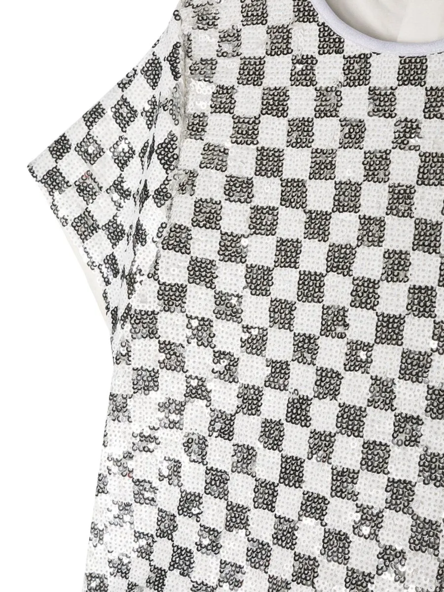 Michael Kors Kids Checkered Pattern Top