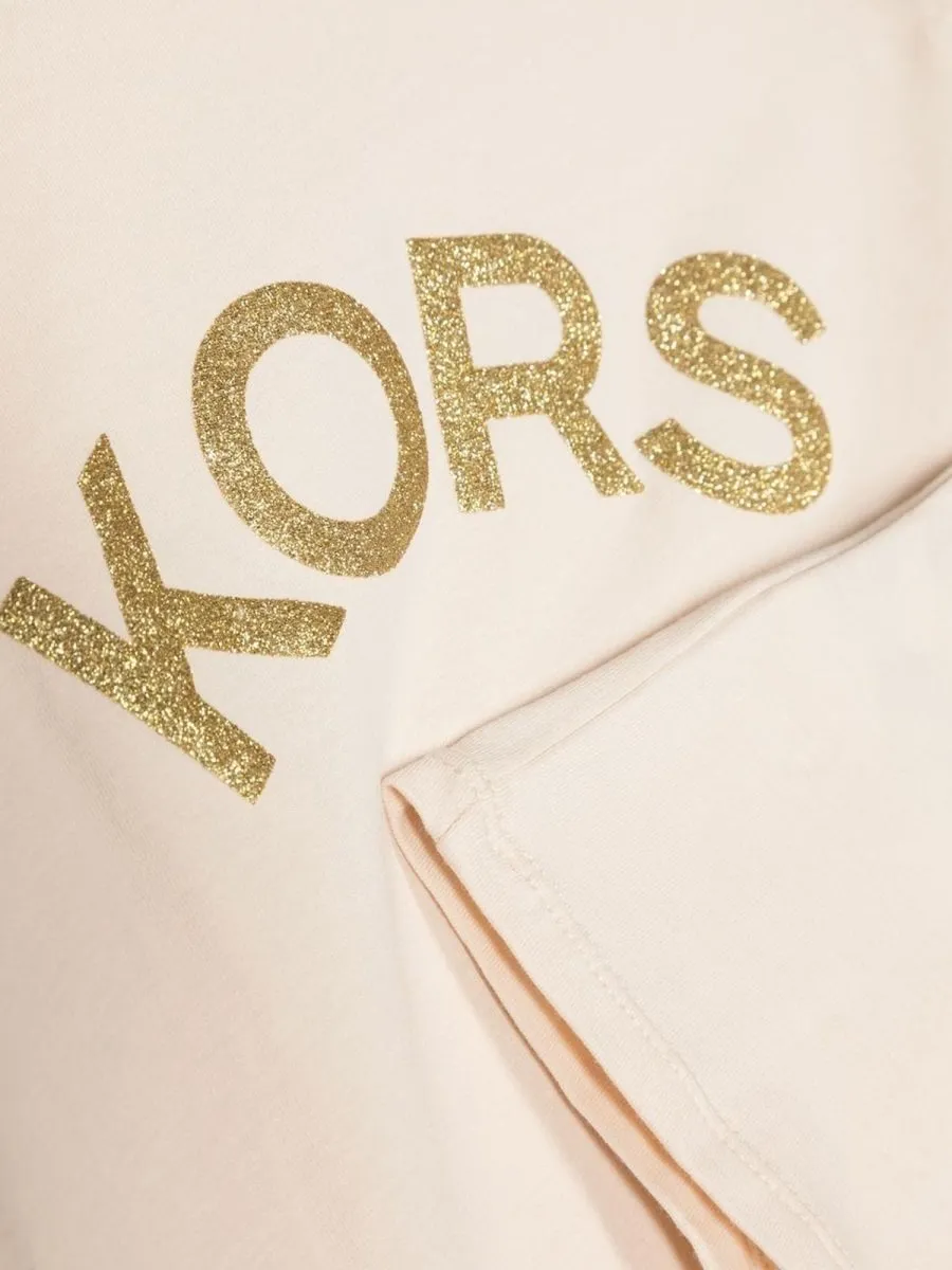Michael Kors Kids Glitter Logo Tee