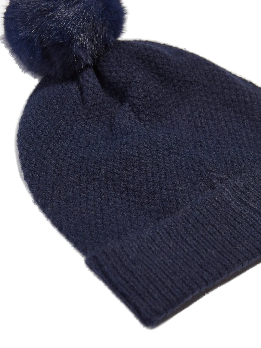 Michael Kors Kids Logo Embroidered Pompom Detailed Knitted Beanie