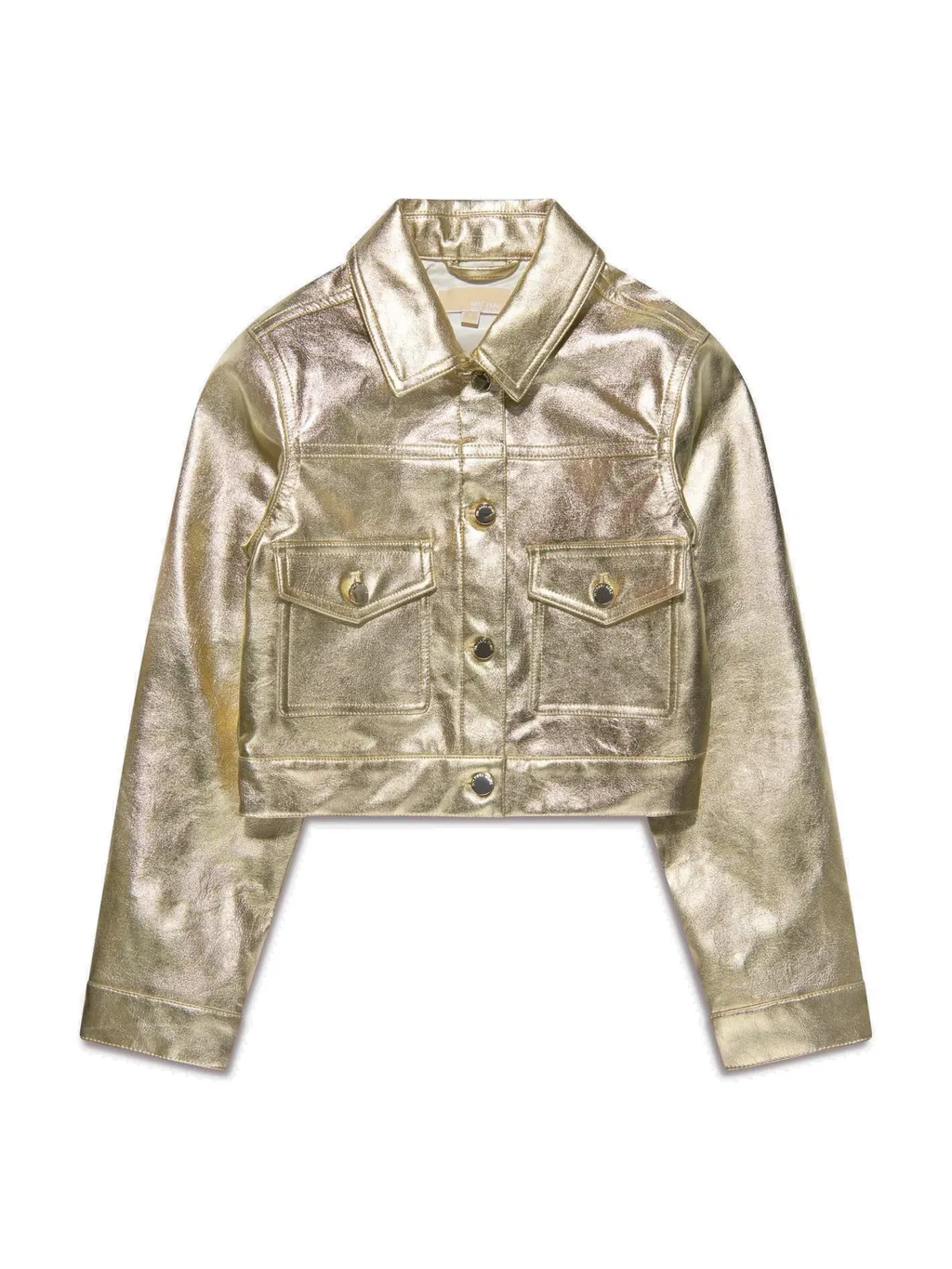 Michael Kors Kids Metallic Effect Button-Up Jacket