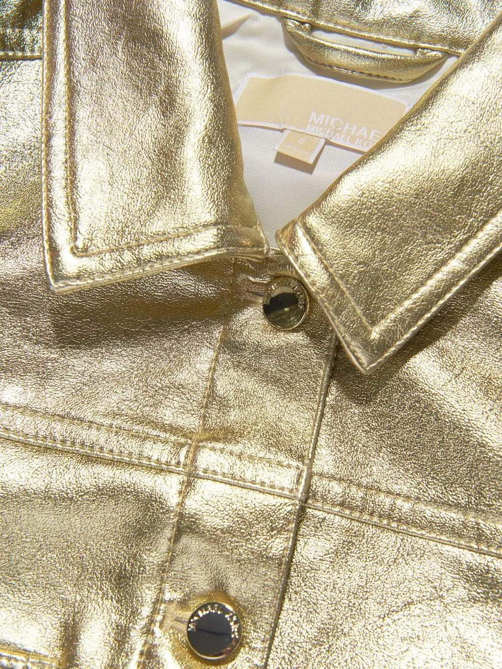 Michael Kors Kids Metallic Effect Button-Up Jacket