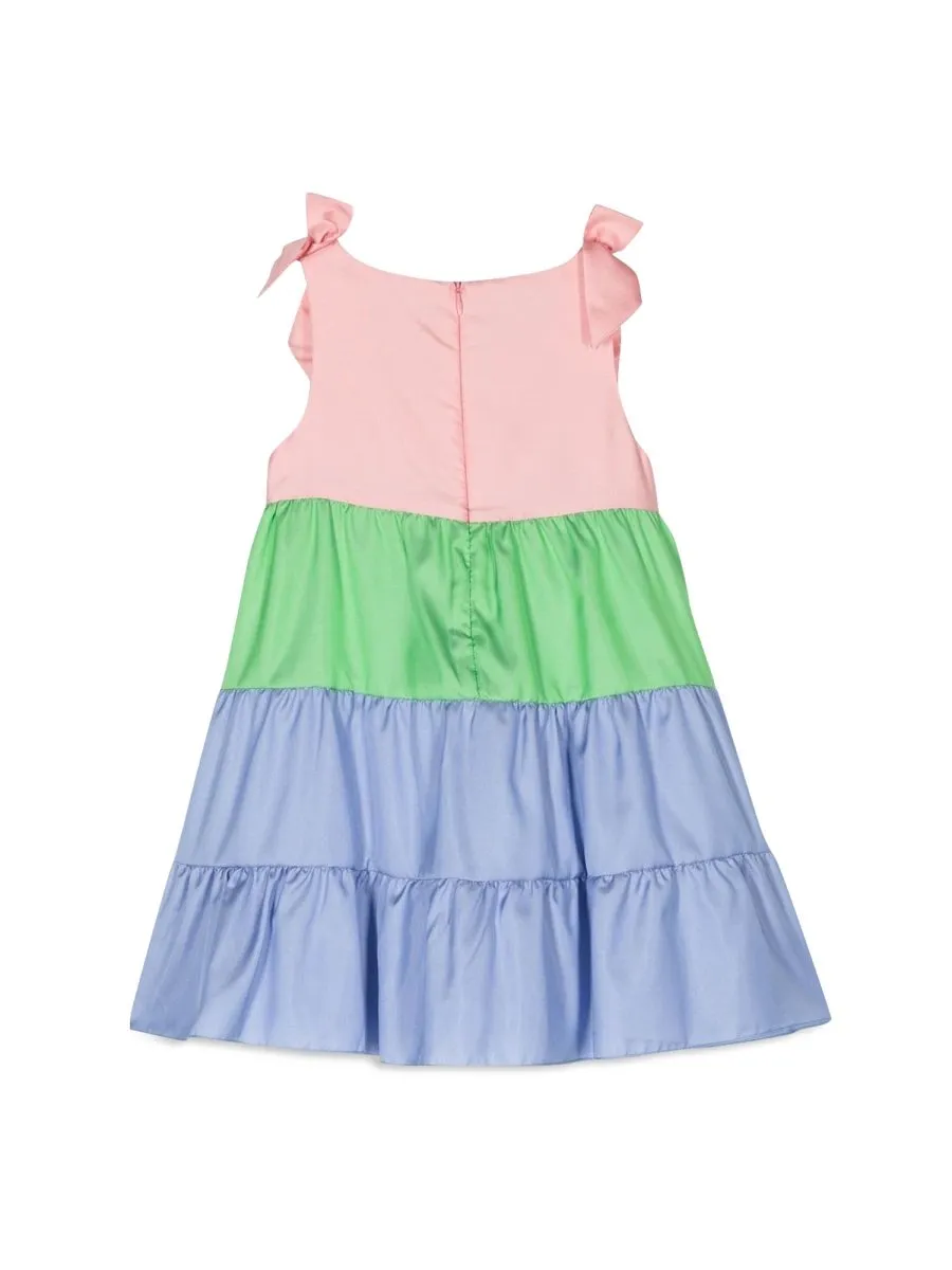 Mimisol Vibrant Satin Bow Dress