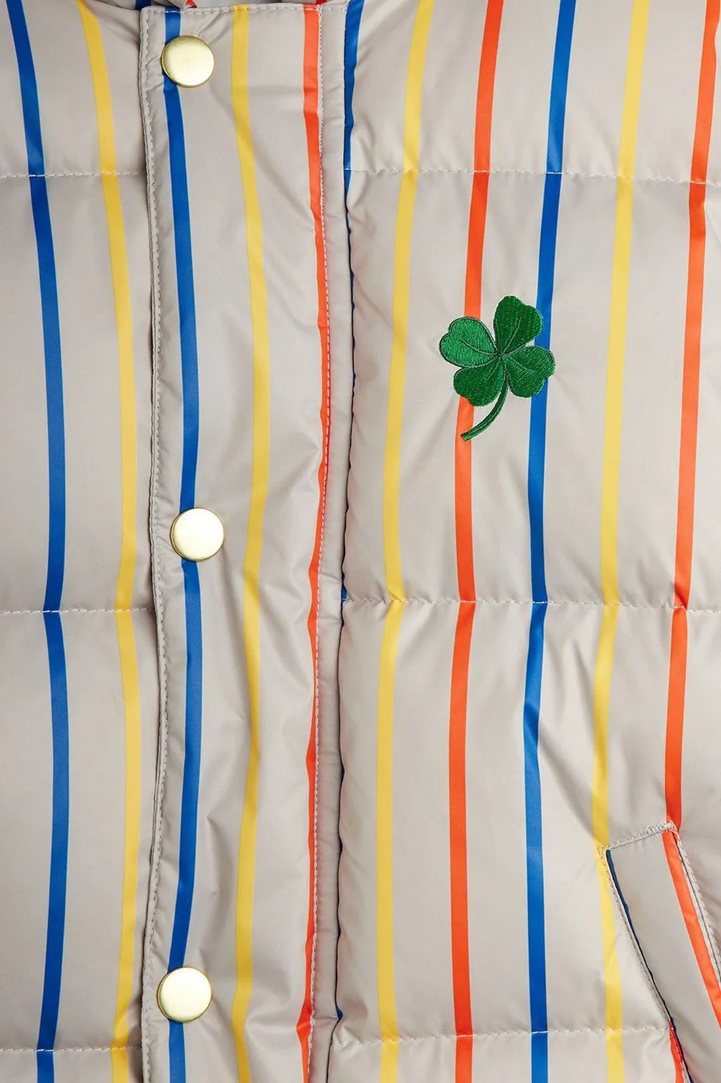 Mini Rodini Clover Stripe Citypuffer Jacket