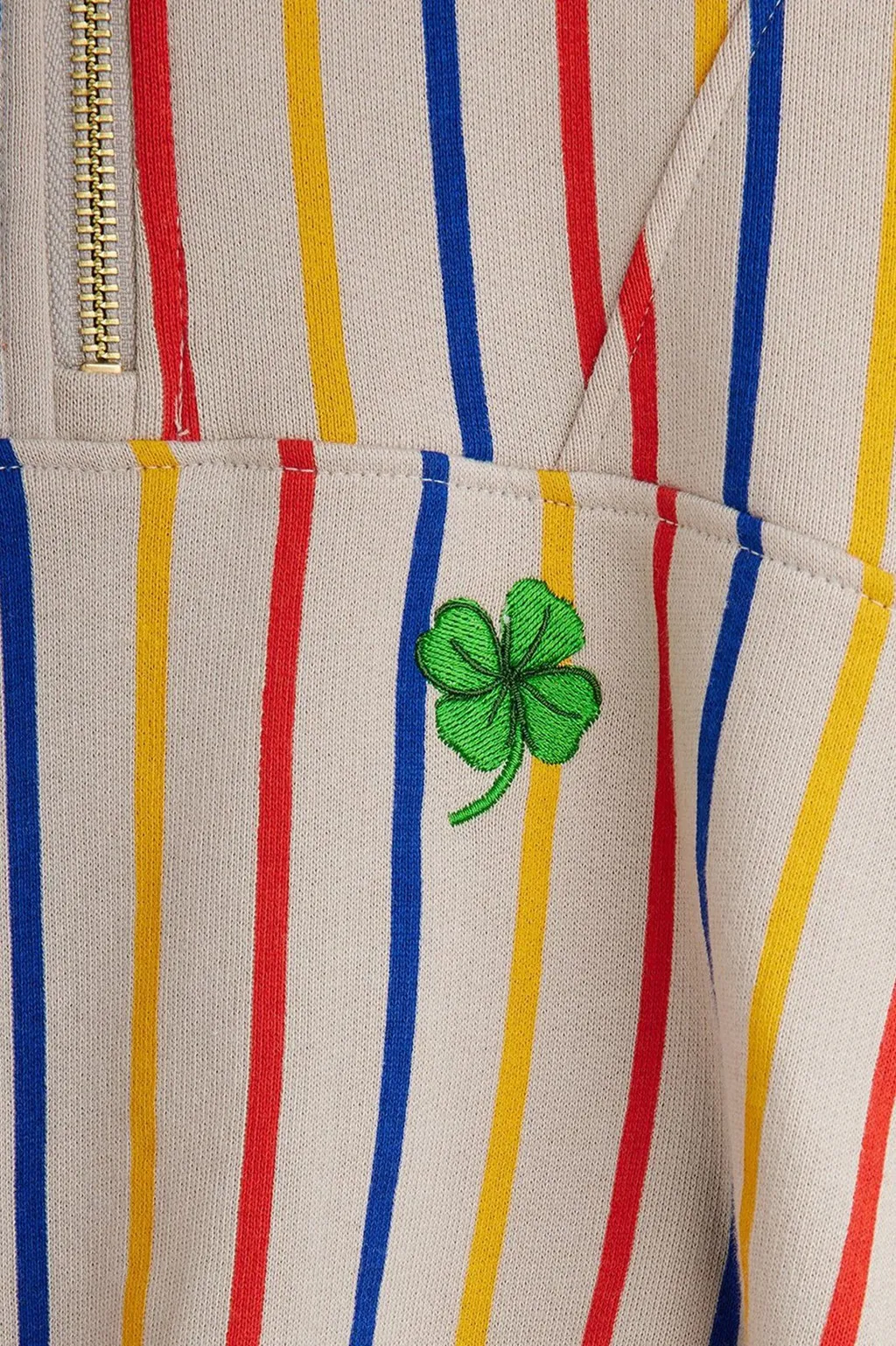 Mini Rodini Clover Half Zip Sweatshirt