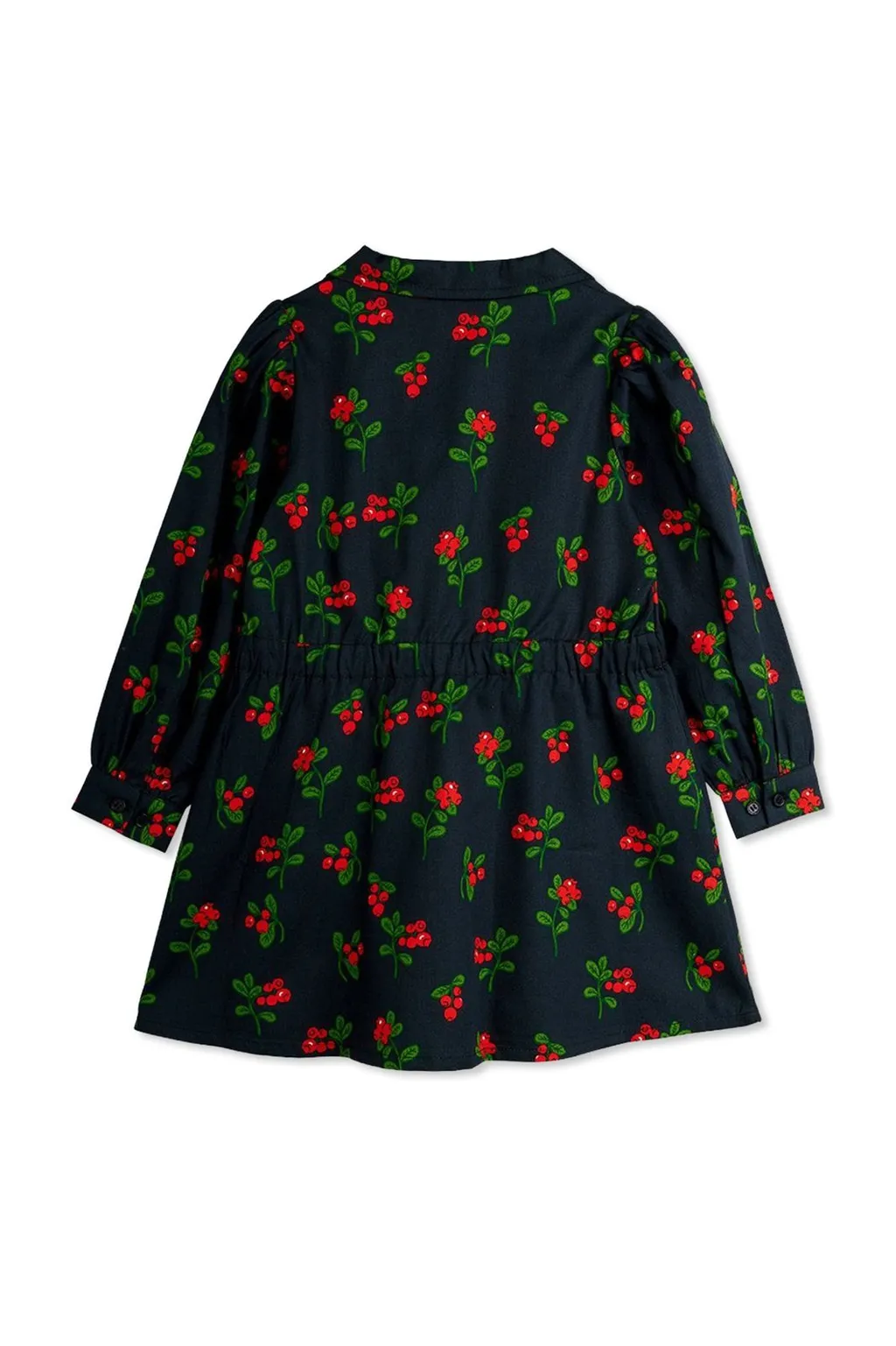 Mini Rodini Lingonberries Woven Long Sleeve Dress