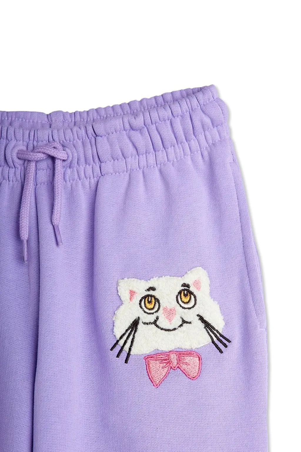 Mini Rodini Cat Patch Drawstring Sweatpants