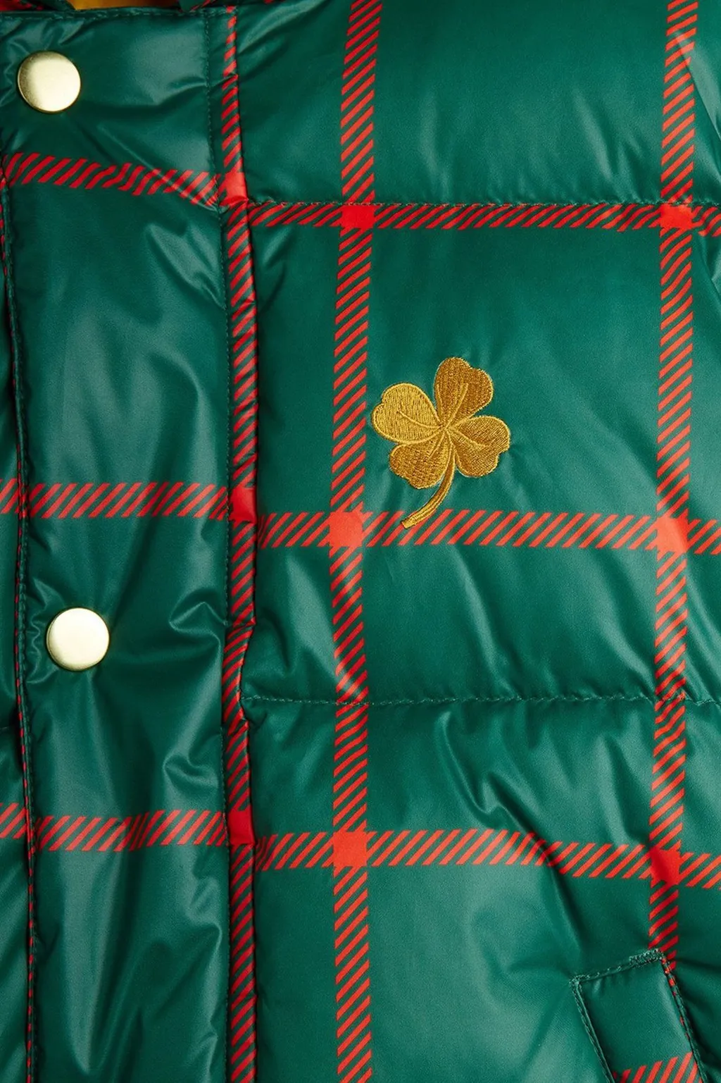 Mini Rodini Plaid Puffer Jacket