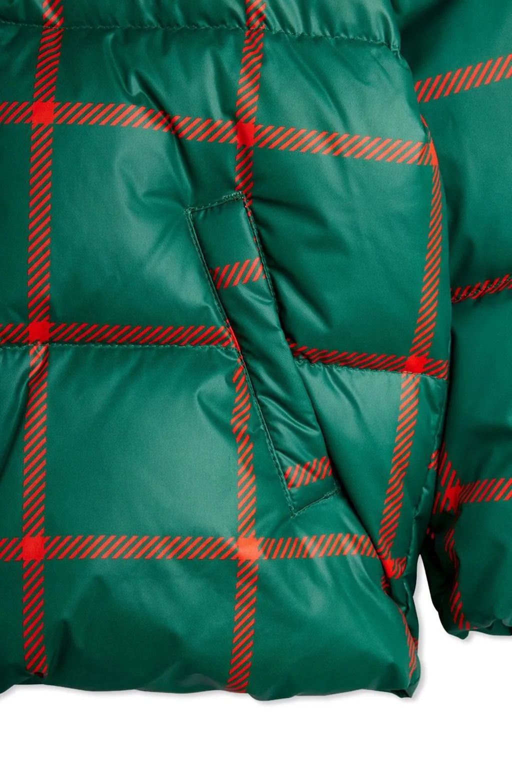 Mini Rodini Plaid Puffer Jacket