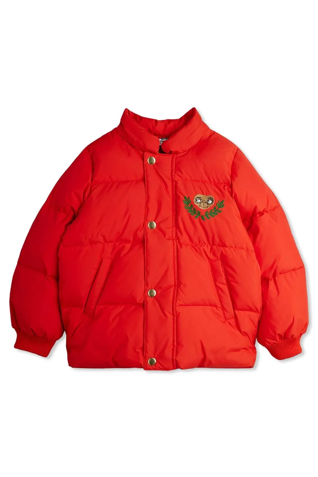 Mini Rodini Logo Embroidered Hooded Down Jacket