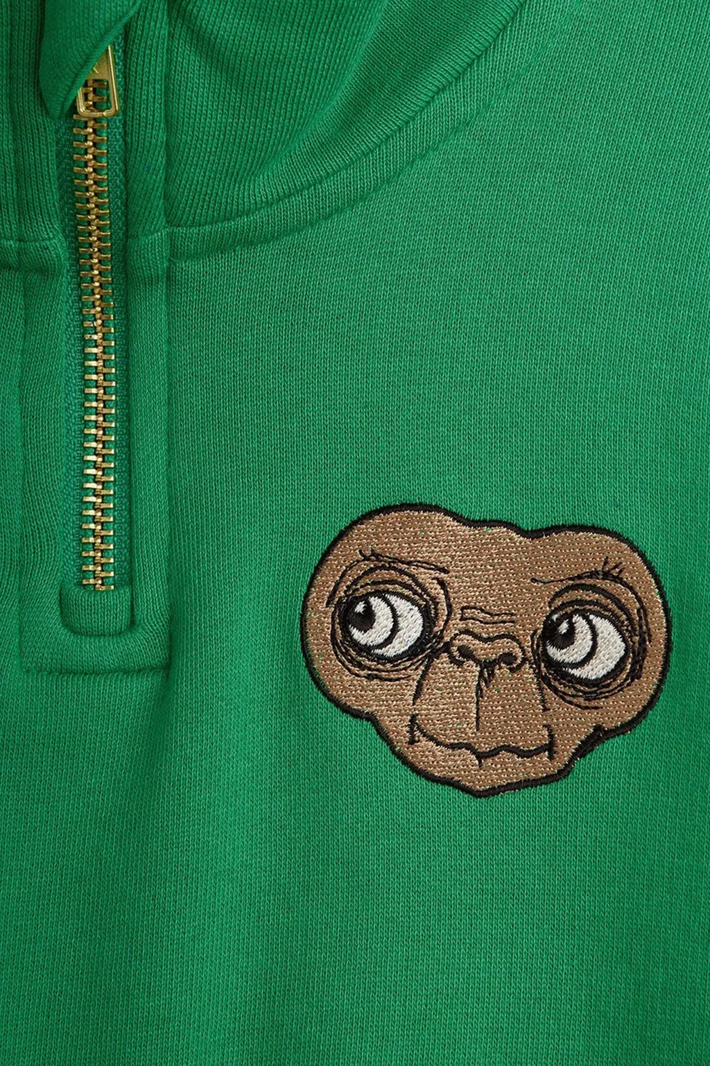 Mini Rodini Logo Embroidered Half-Zip Sweatshirt