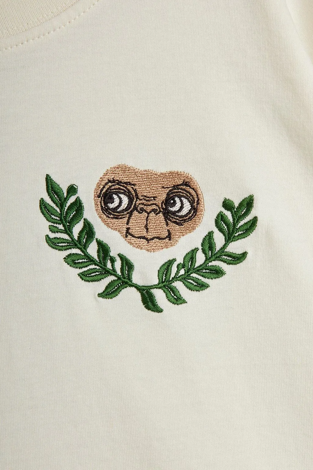 Mini Rodini Pattern Embroidered Crewneck T-Shirt