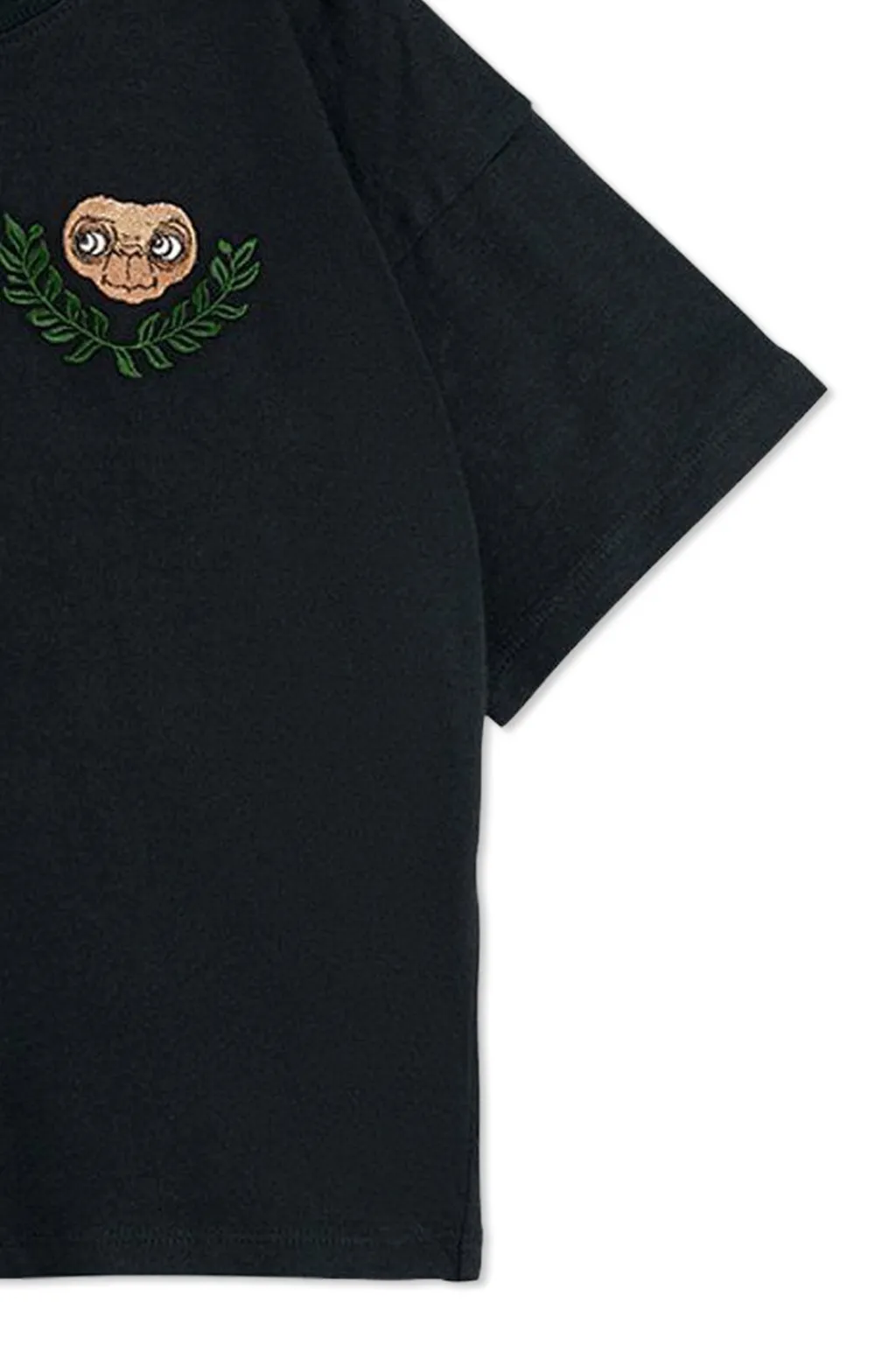Mini Rodini Pattern Embroidered Crewneck T-Shirt