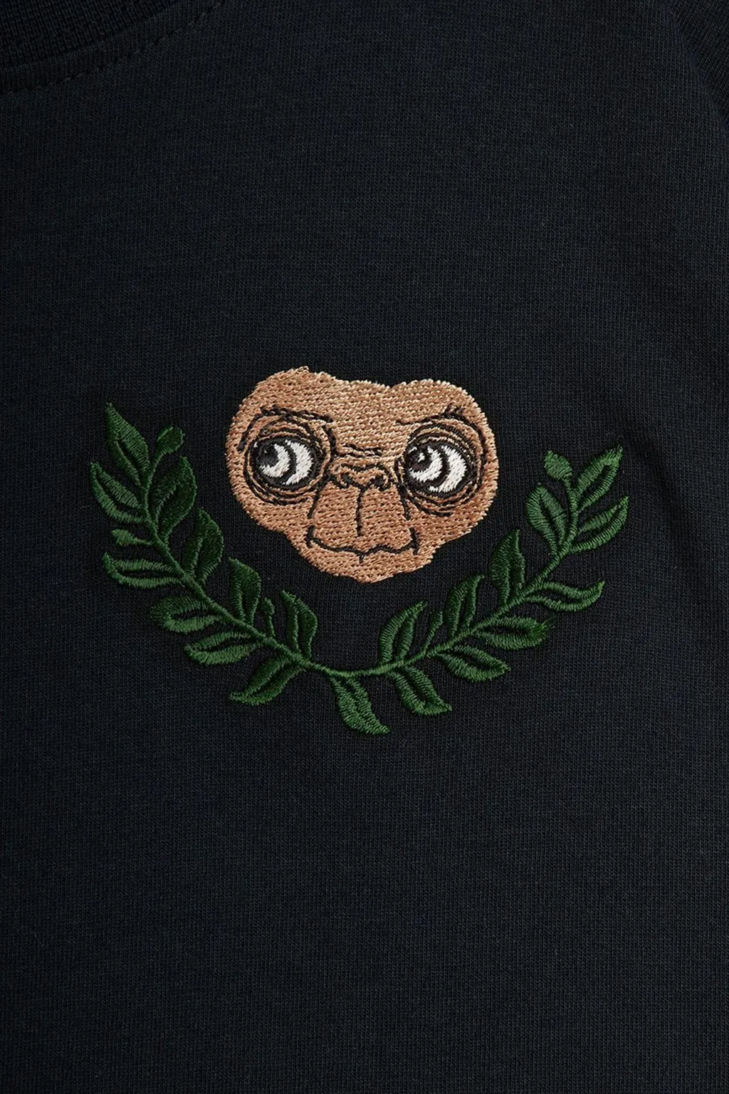 Mini Rodini Pattern Embroidered Crewneck T-Shirt