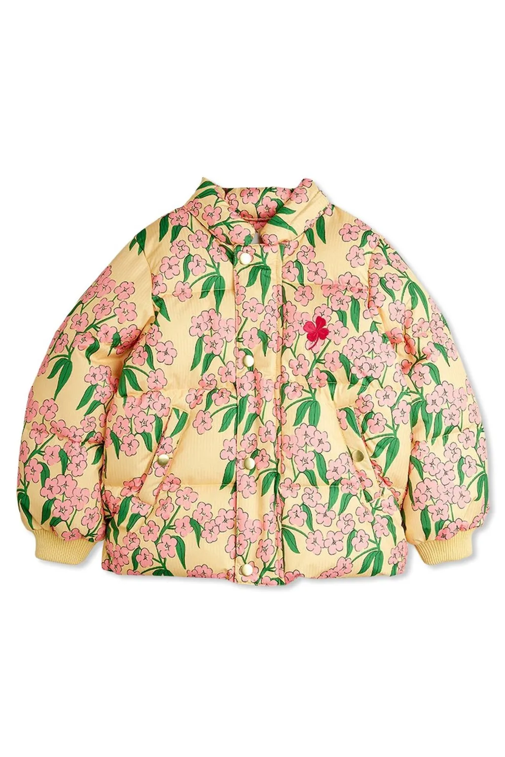 Mini Rodini Alpine Flowers Hooded Puffer Jacket