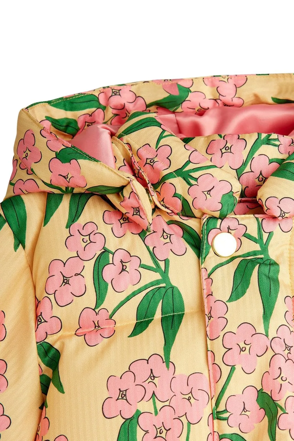 Mini Rodini Alpine Flowers Hooded Puffer Jacket