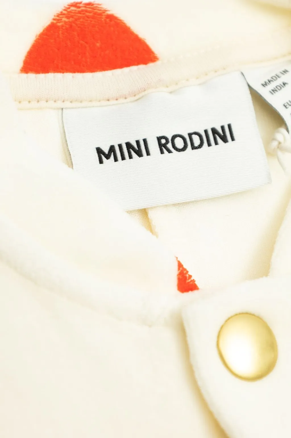 Mini Rodini Hearts Velour Baby Jumpsuit
