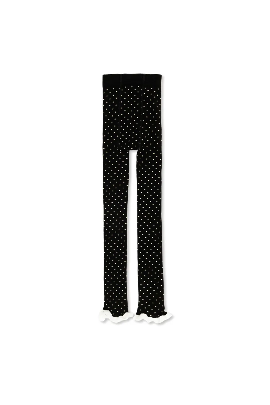 Mini Rodini Polka Dot Lace Edge Tights