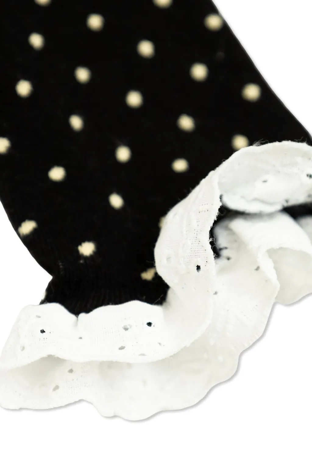 Mini Rodini Polka Dot Lace Edge Tights