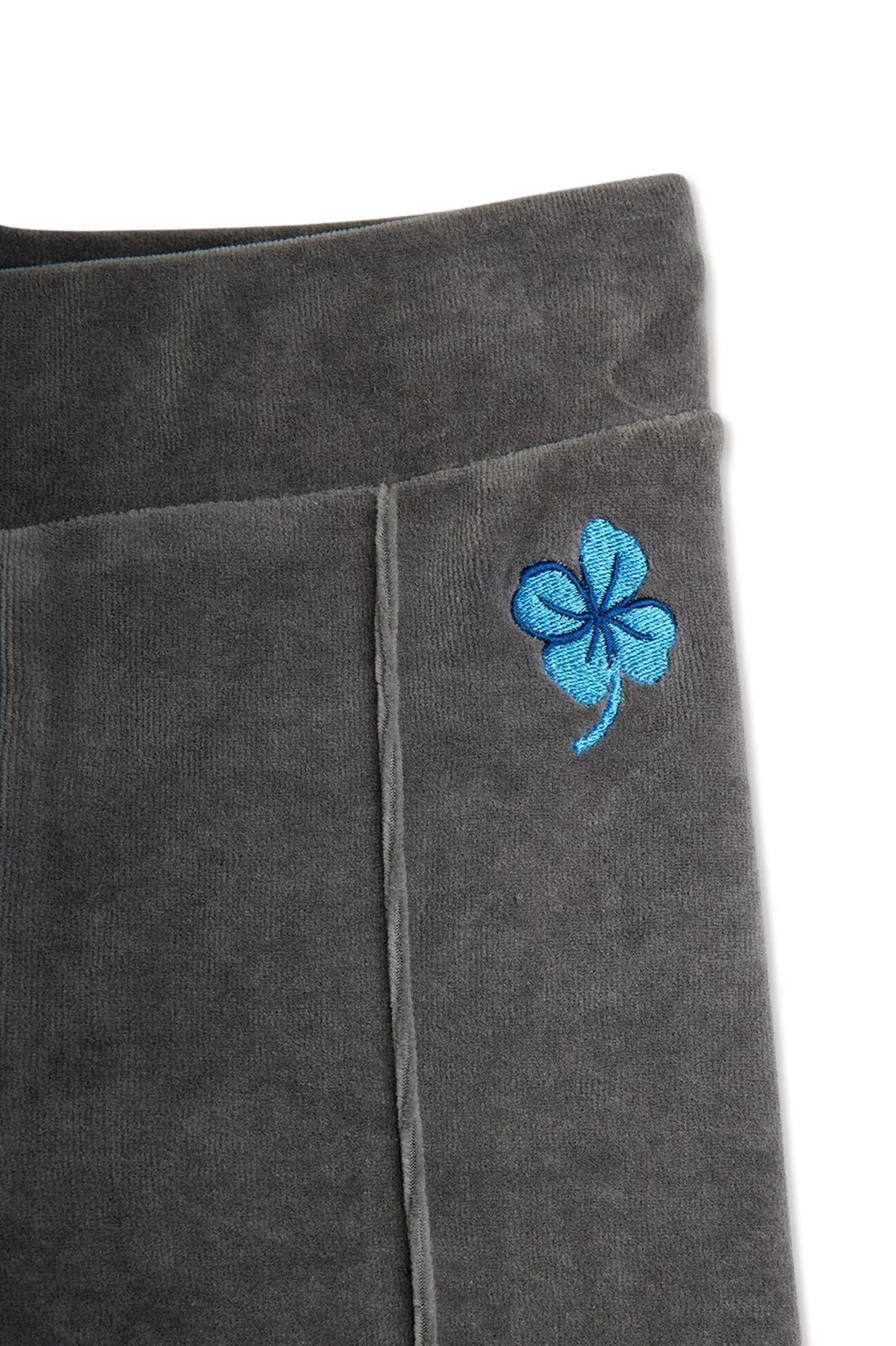 Mini Rodini Clover Velour Flared Trousers