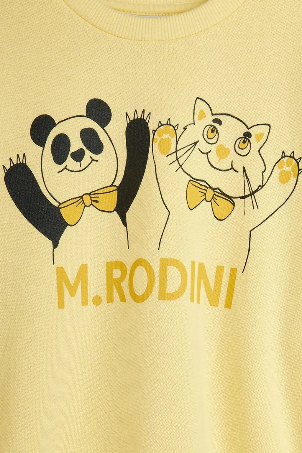 Mini Rodini Panda Cat Printed Crewneck Sweatshirt