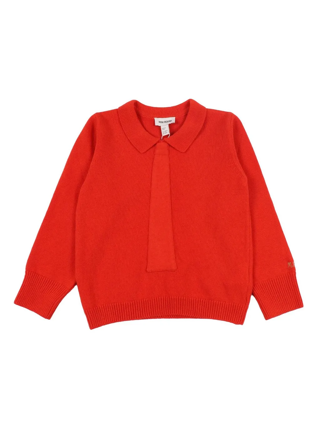 Mini Rodini Knitted Tie Jumper