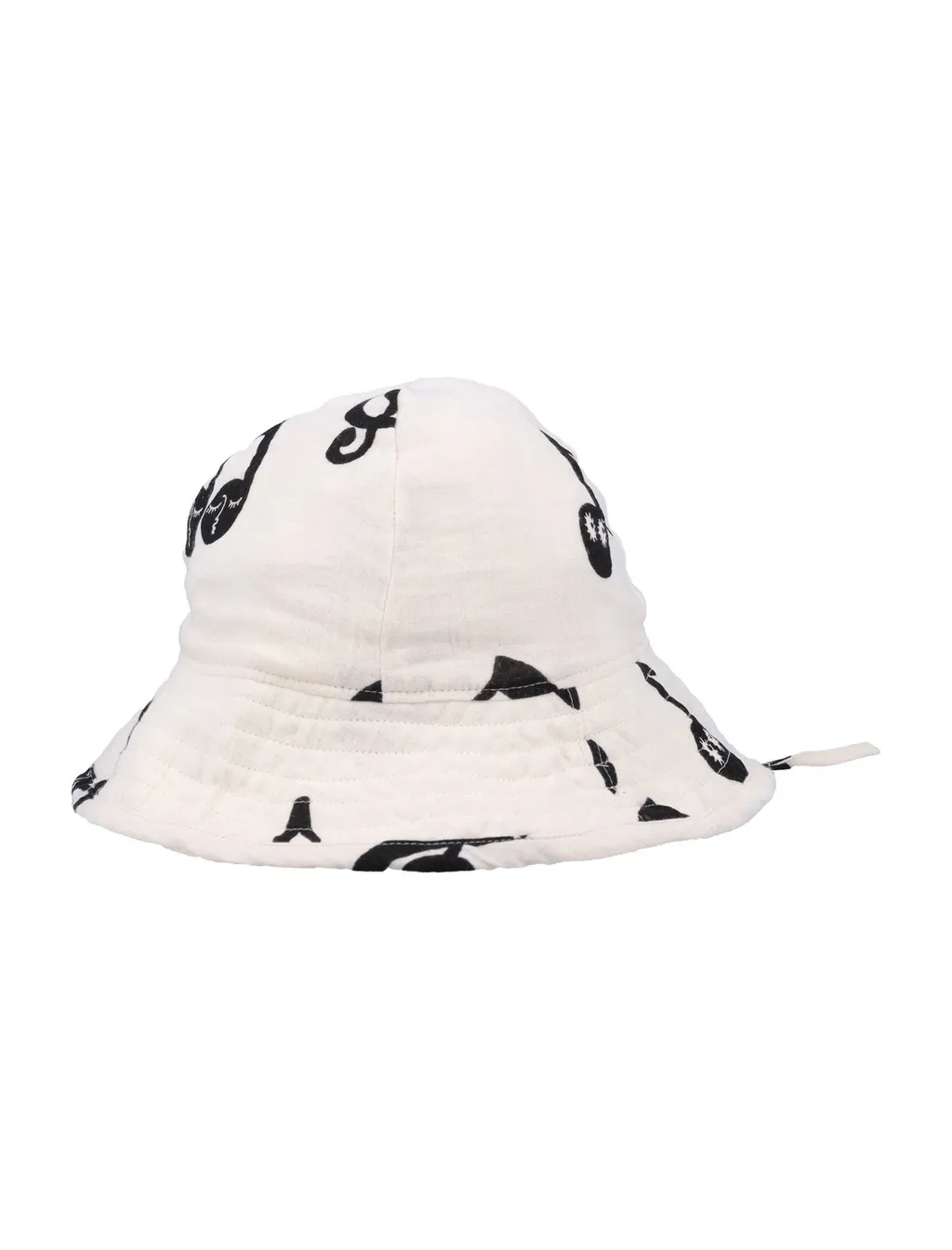 Mini Rodini Note Muslin Sun Hat