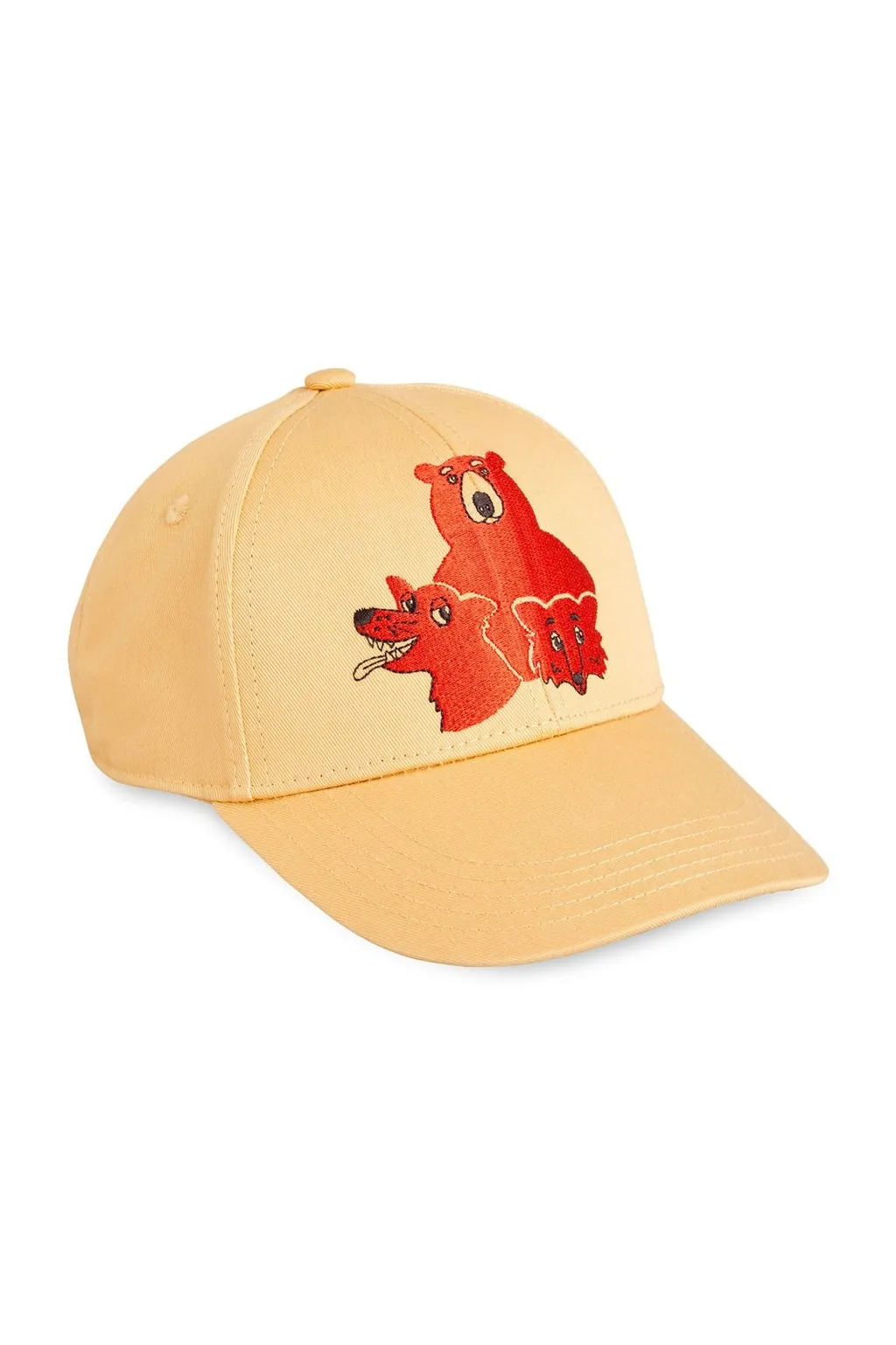 Mini Rodini Animal-Embroidered Cyrved Peak Baseball Cap