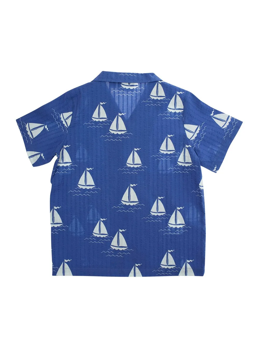 Mini Rodini Sailing Boats Woven Shirt