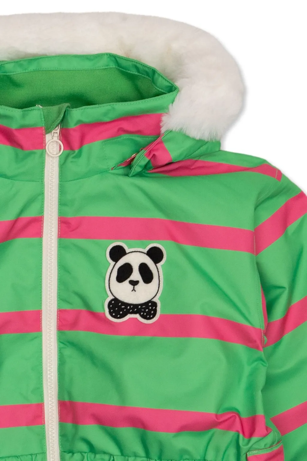 Mini Rodini Zip-Up Striped Raincoat