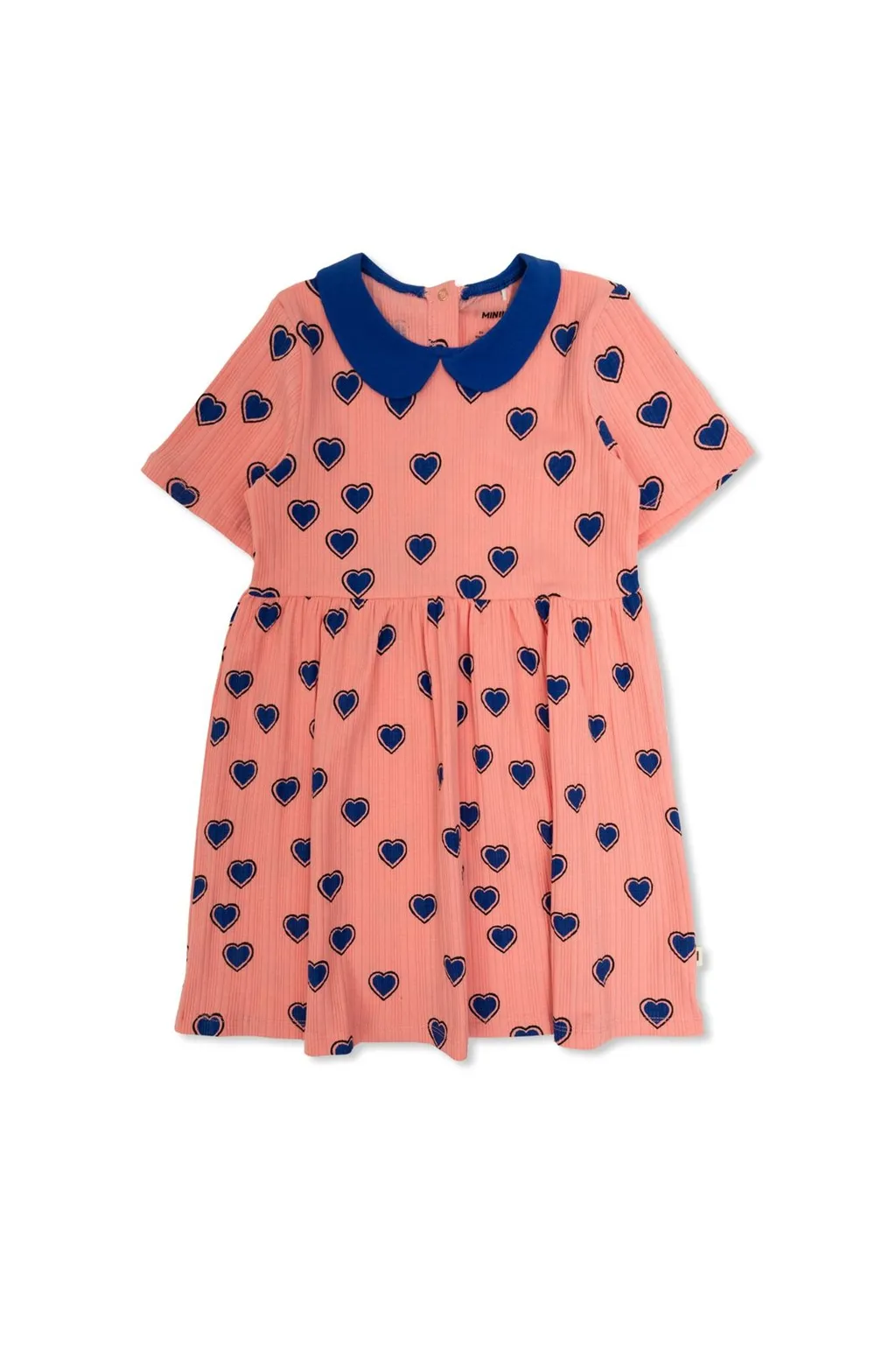 Mini Rodini Outlined Hearts Short Sleeved Dress