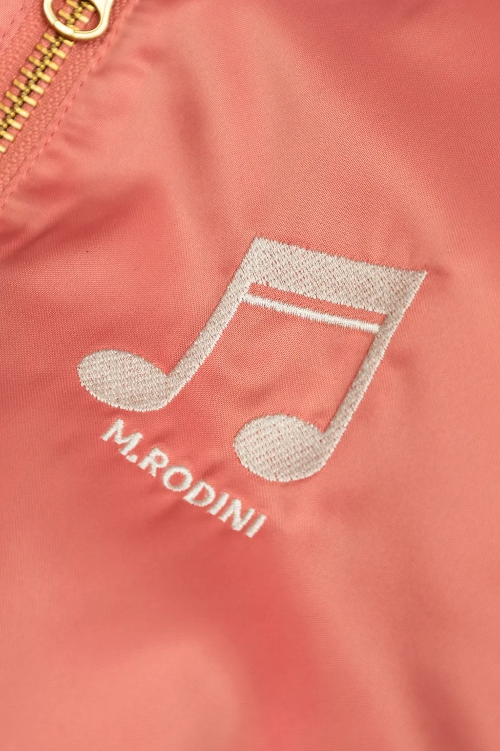 Mini Rodini Note Satin Baseball Jacket