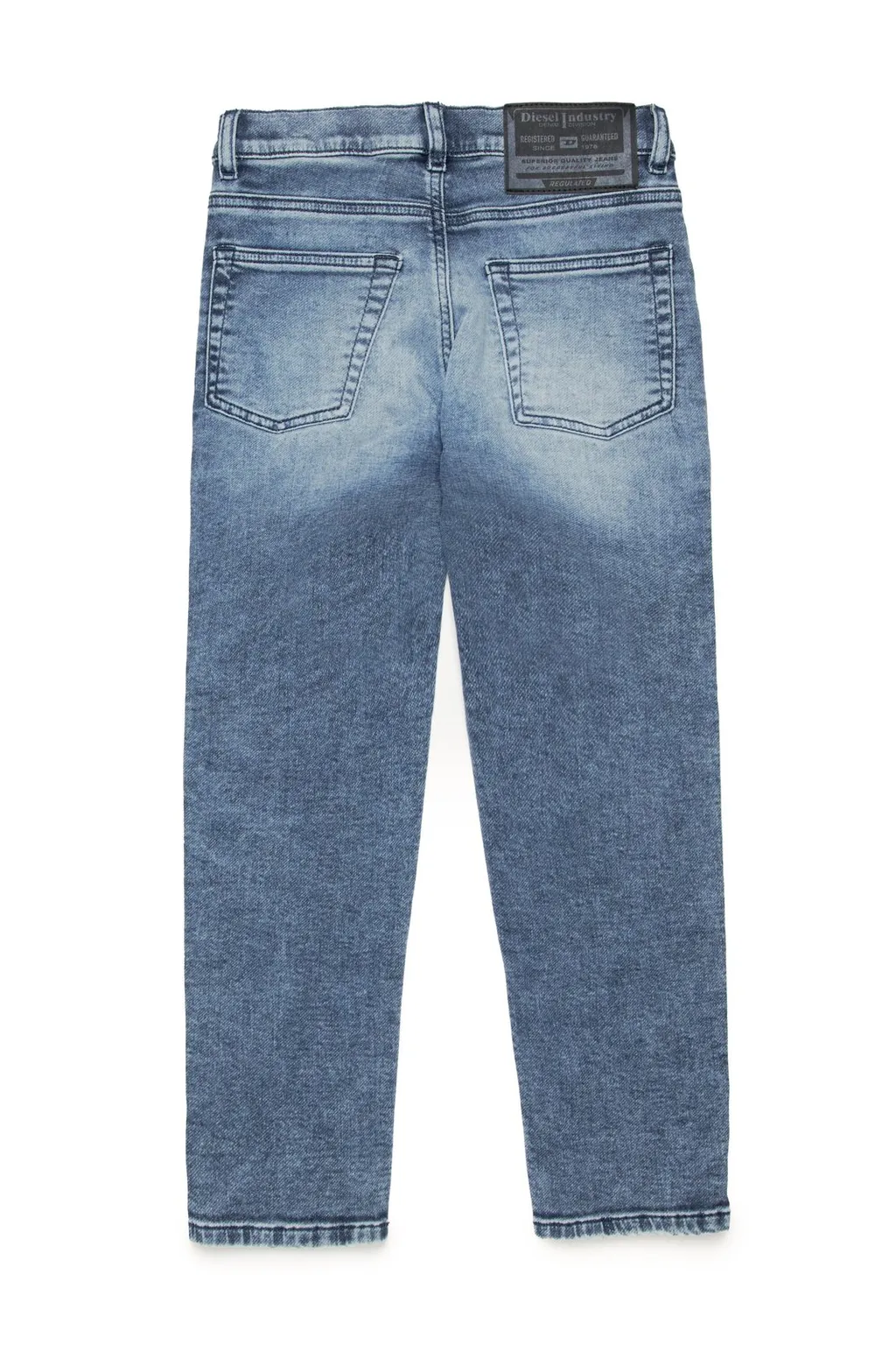 Diesel Kids Mid-Waisted Straight-Leg Jeans