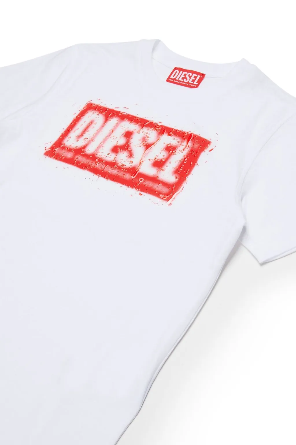 Diesel Kids Logo Printed Crewneck T-Shirt